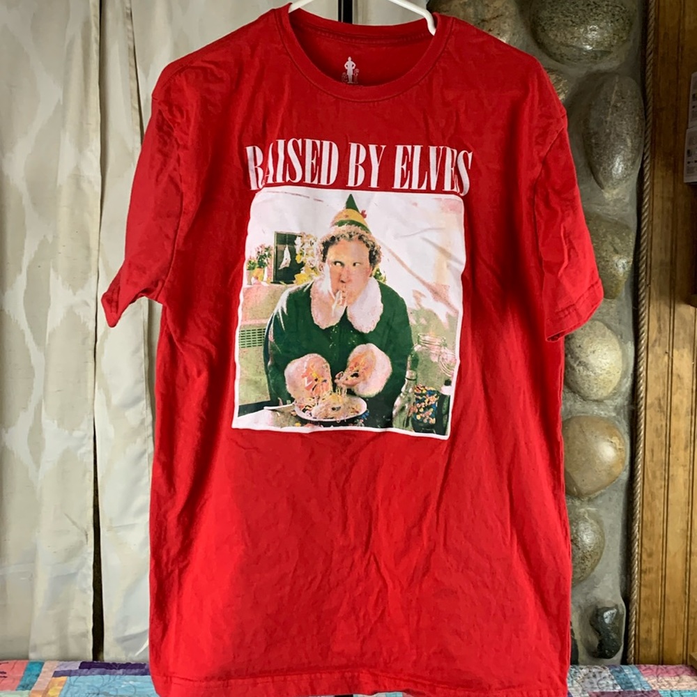 Elf “Raised By Elves” Men’s XL Graphic Tee